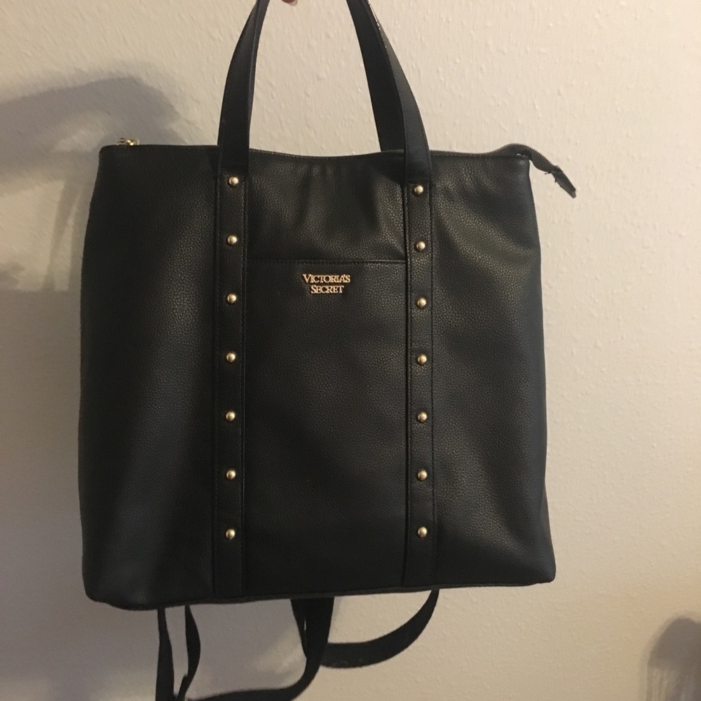 Victoria’s Secret Black Tote Backpack